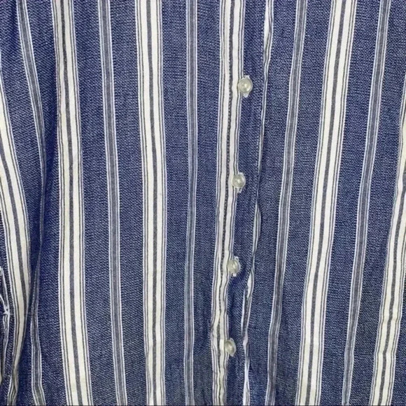Harper Heritage striped blue/white button down dress Small - Picture 4 of 7